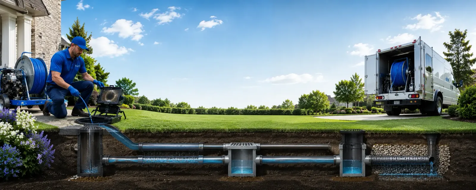 Outdoor drain cleaning information for Shepherd, MI